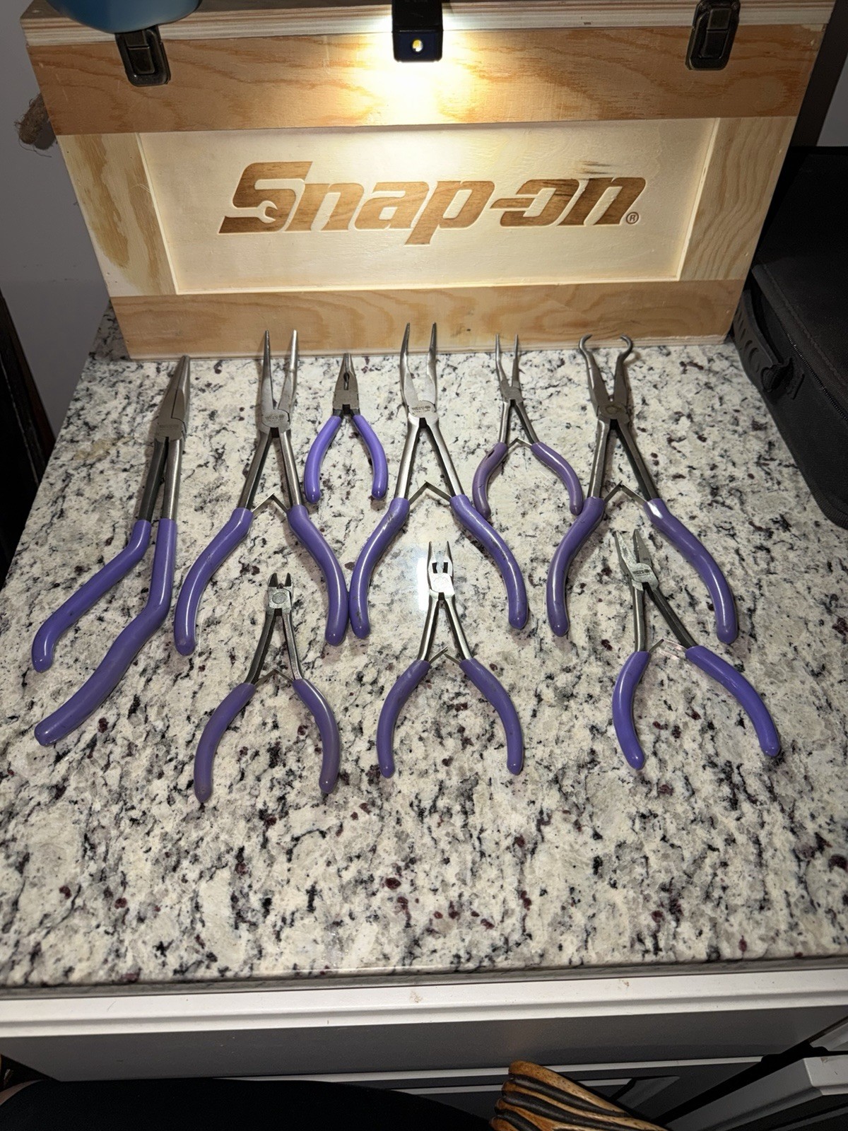 Matco Tools 9pc SPLR8P PURPLE Long Reach & Mini Pliers Set COMBINATION