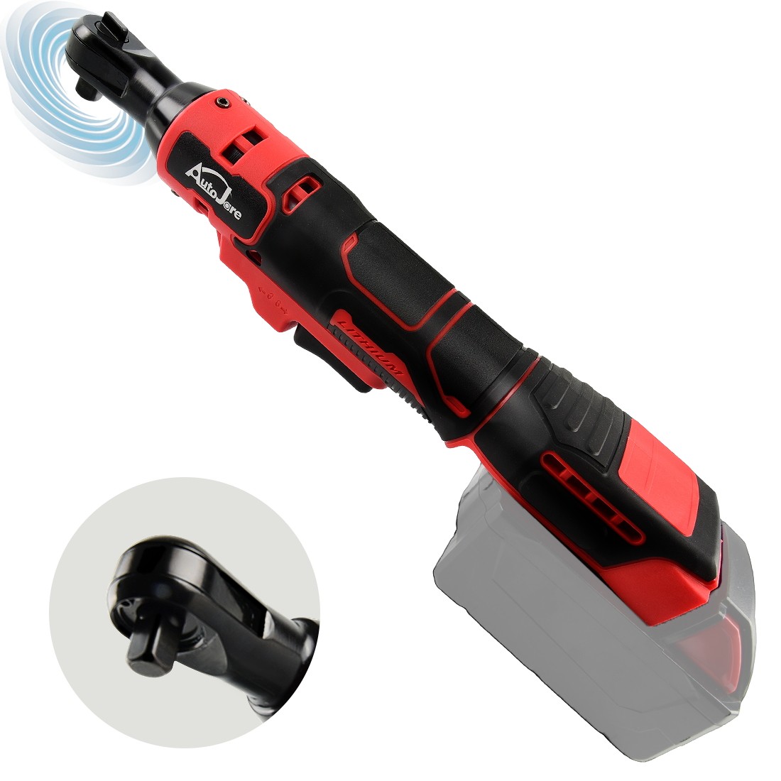 88N.m 3/8''For Milwaukee 18V Battery Right Angle Cordless Ratchet Wrench US