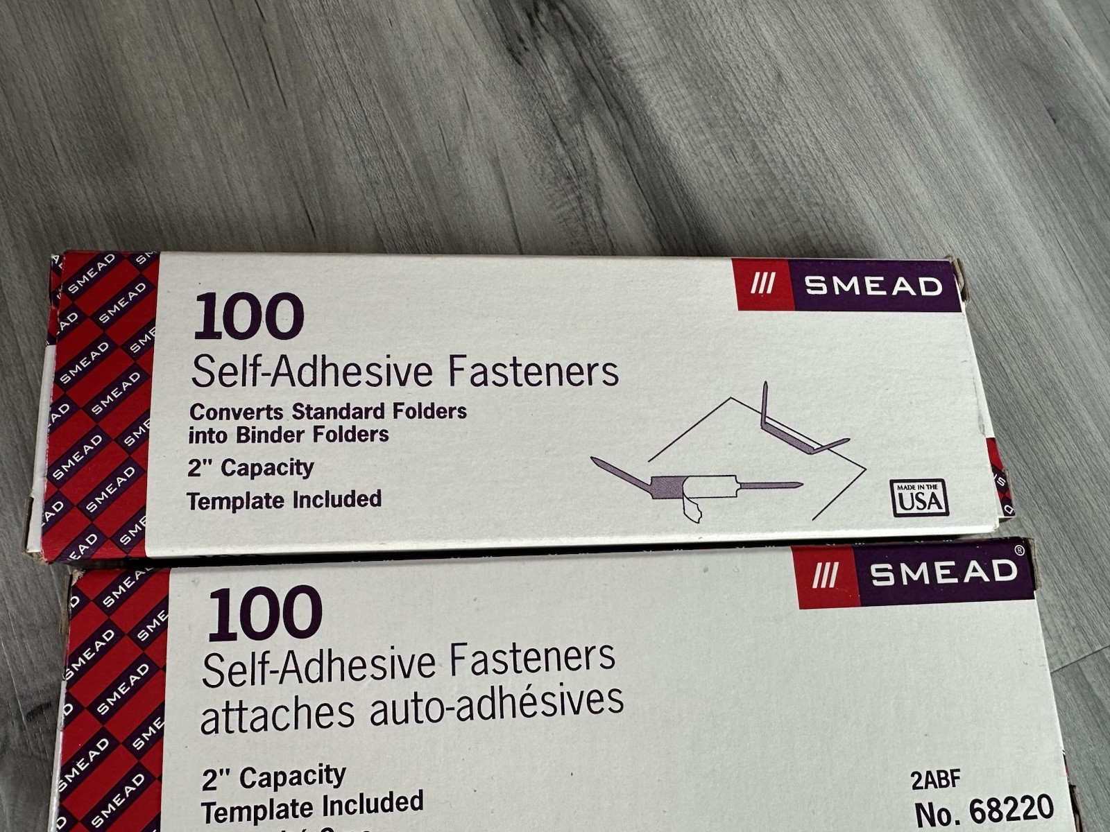 Smead Self-Adhesive Fastener, 2" Capacity, Brown, 248 Total 2ABF (68220)