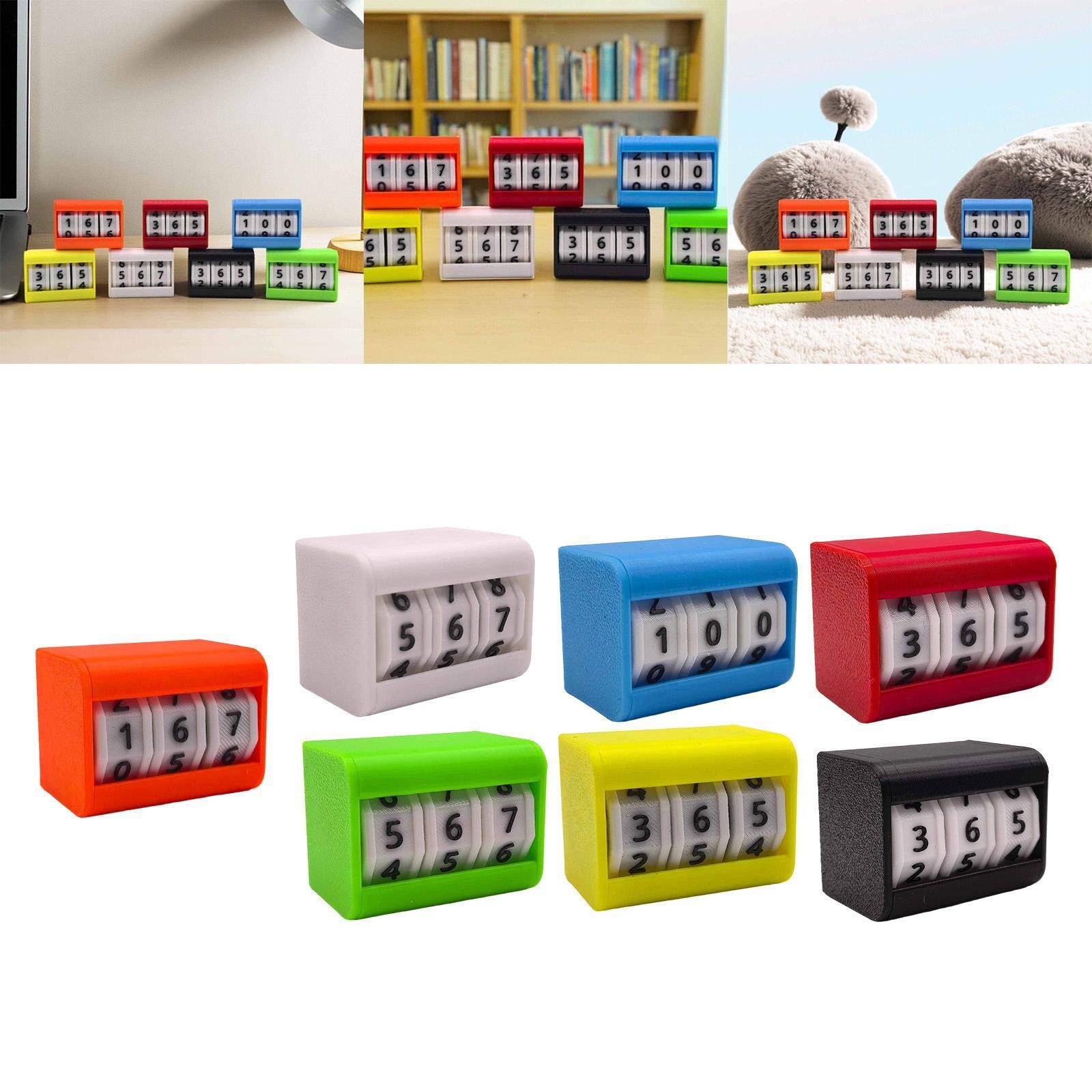 Tabletop Counter 3 Digit Number Counter for Fitness Classroom Daily Planner
