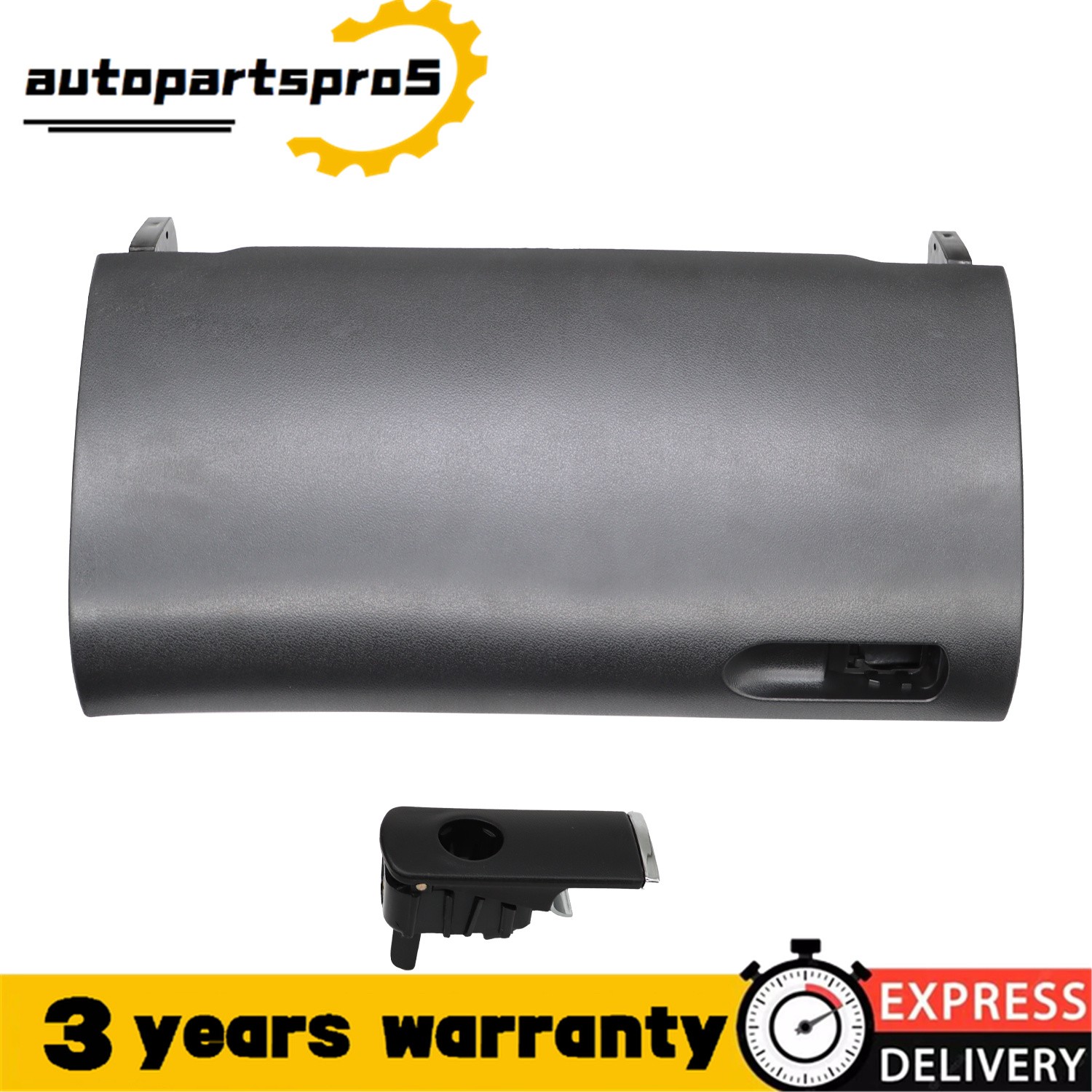 Black Glove Box Door Lid W/ Buckle Fit For 2001-2008 Audi A4 S4 B6 B7