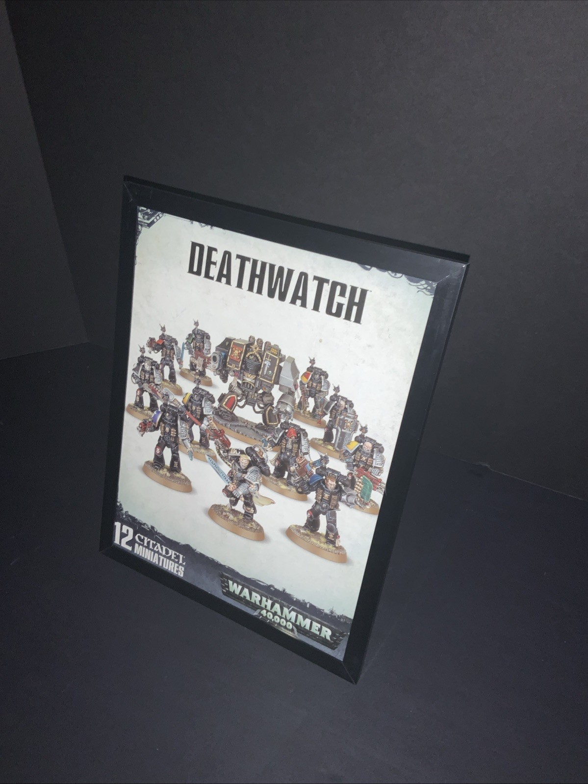 Framed DEATHWATCH Start Collecting Box Art Space Marines Warhammer 40K Art OOP