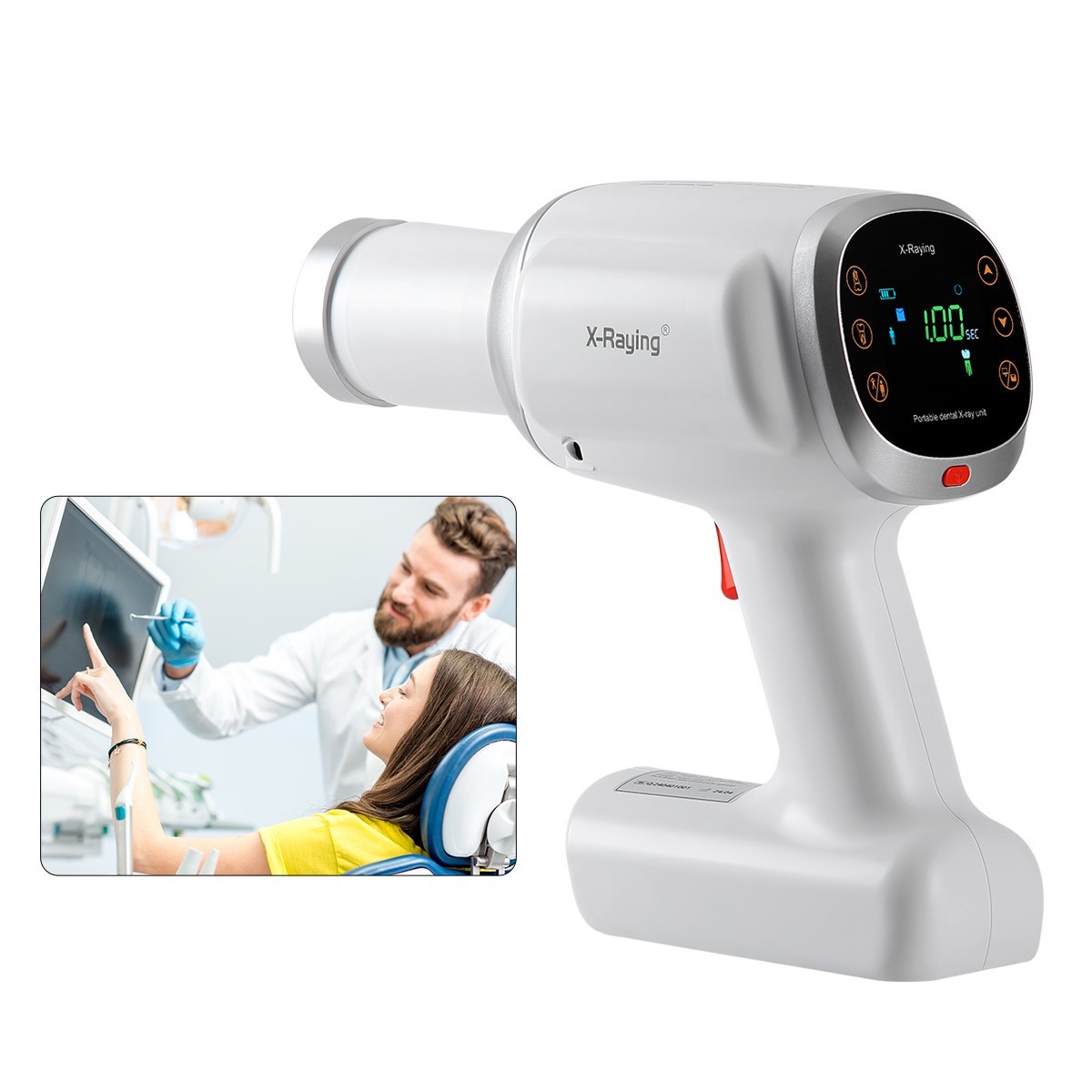 Portable Dental Digital X Ray Machine Unit High Frequency without Scatter Shield