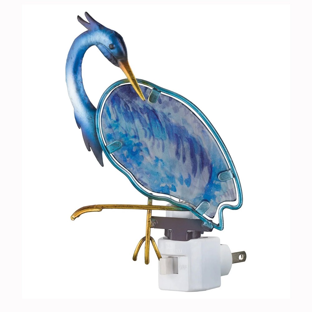 Regal Art & Gift Night Light, Heron, Metal, 4"x2.75"x6.75"