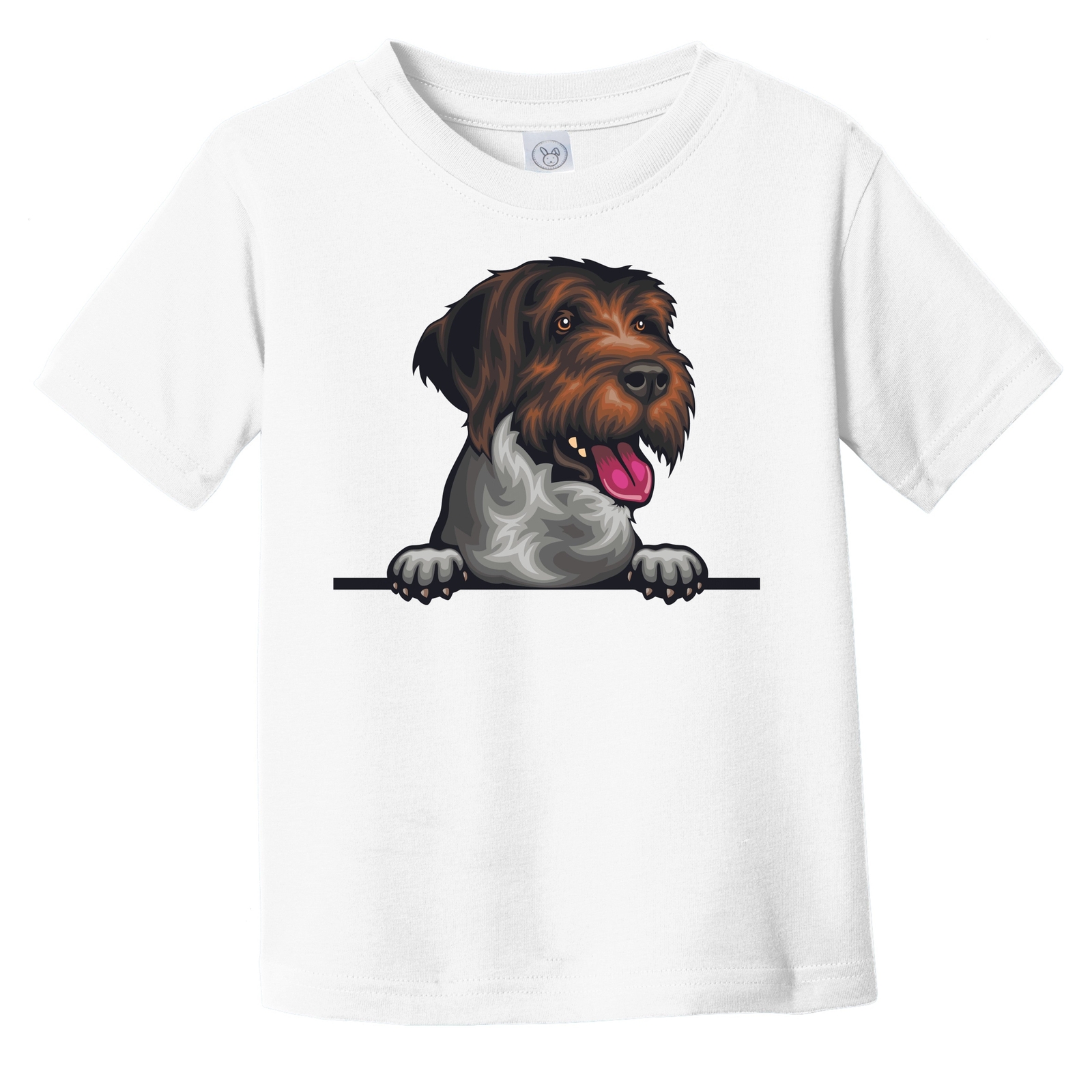 Spinone Italiano Dog Breed Popping Up Cute Infant Toddler T-Shirt