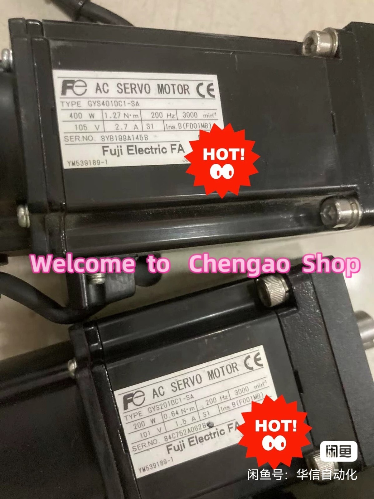 🔥 ✅  1  PC  USED   TESTED   GYS401DC1-SA   Servo   Motor   #B4805H  CL