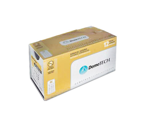 DemeGUT PLAIN 3/0, 18" (45cm) Plain Catgut, Absorbable, Beige Suture, 12/Box
