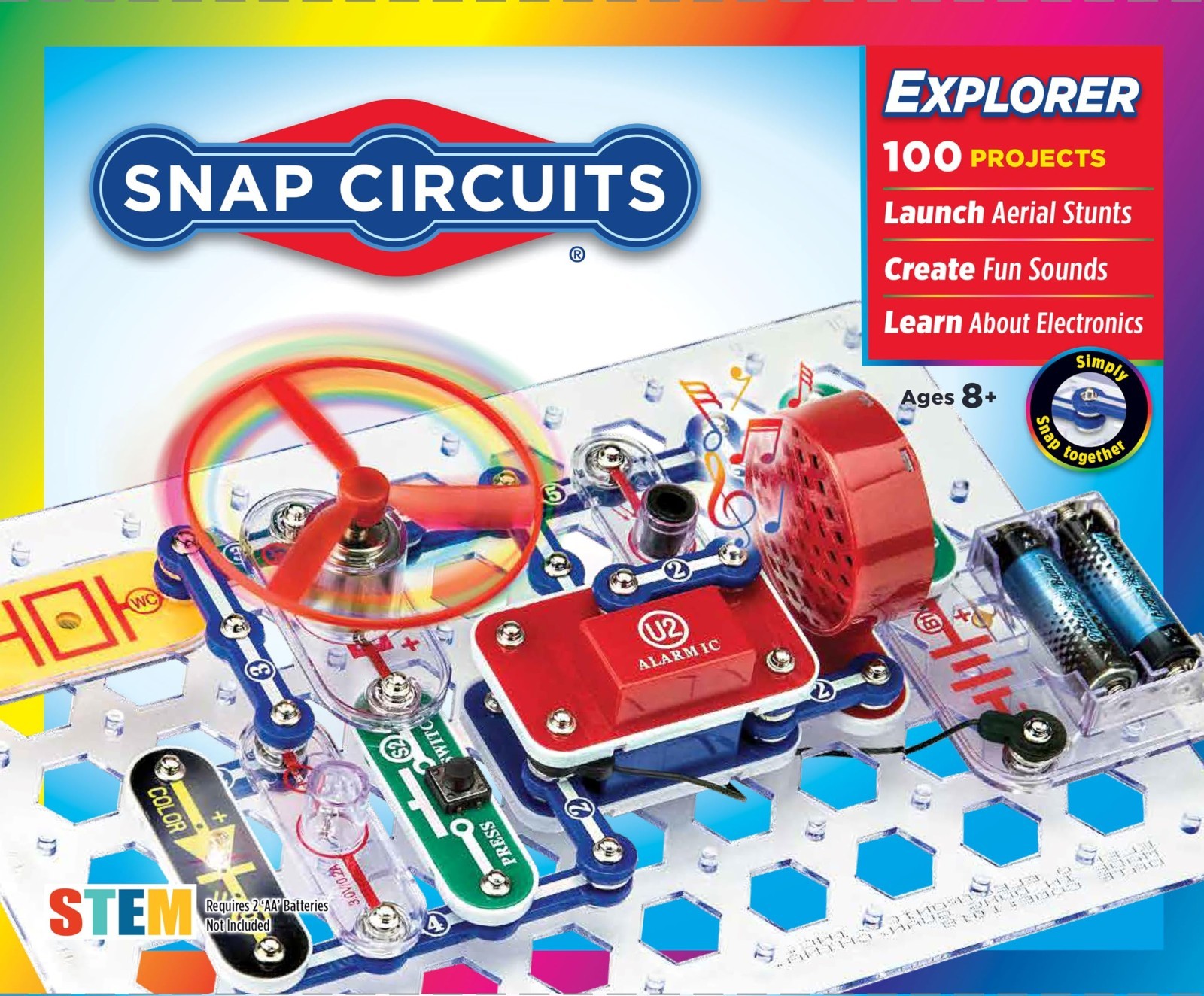 Electronics Exploration Kit for Kids - 100+ Projects, STEM Learning Toy, 28 Part