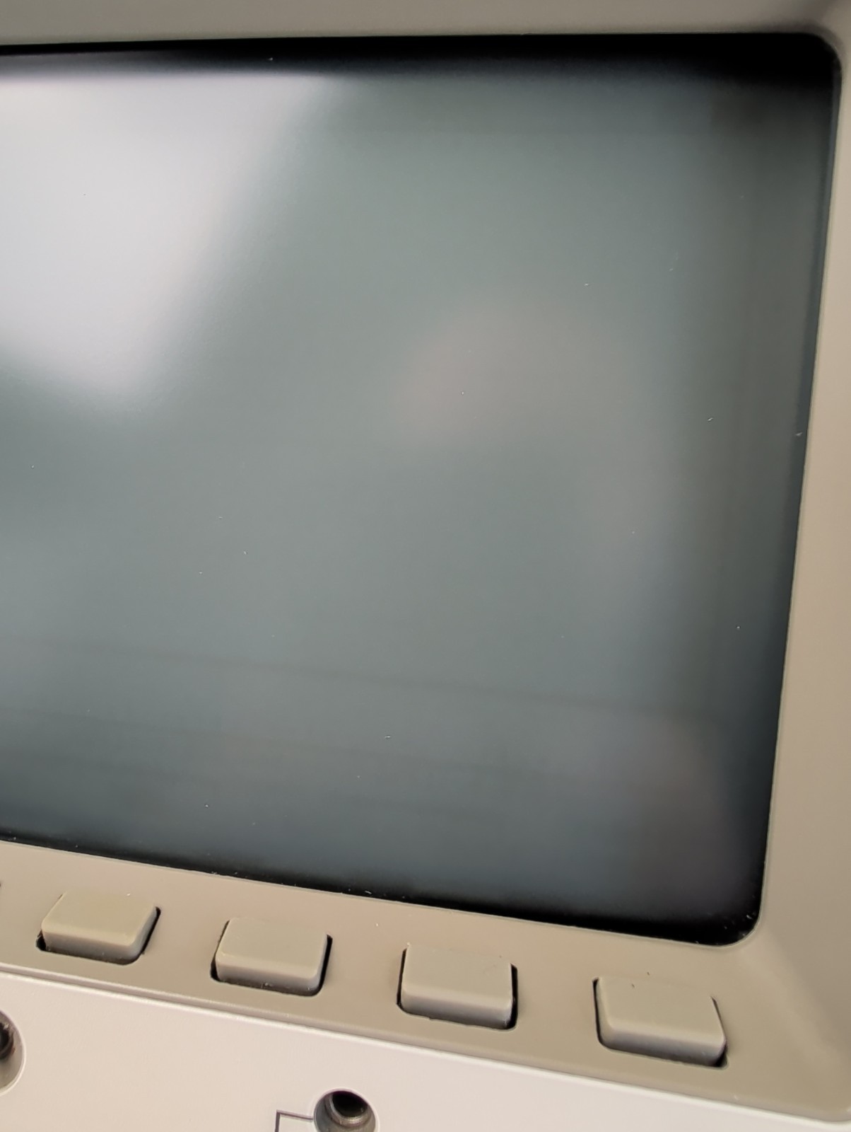 HP 54600A Digital Oscilloscope Powers on and display works. No Probes