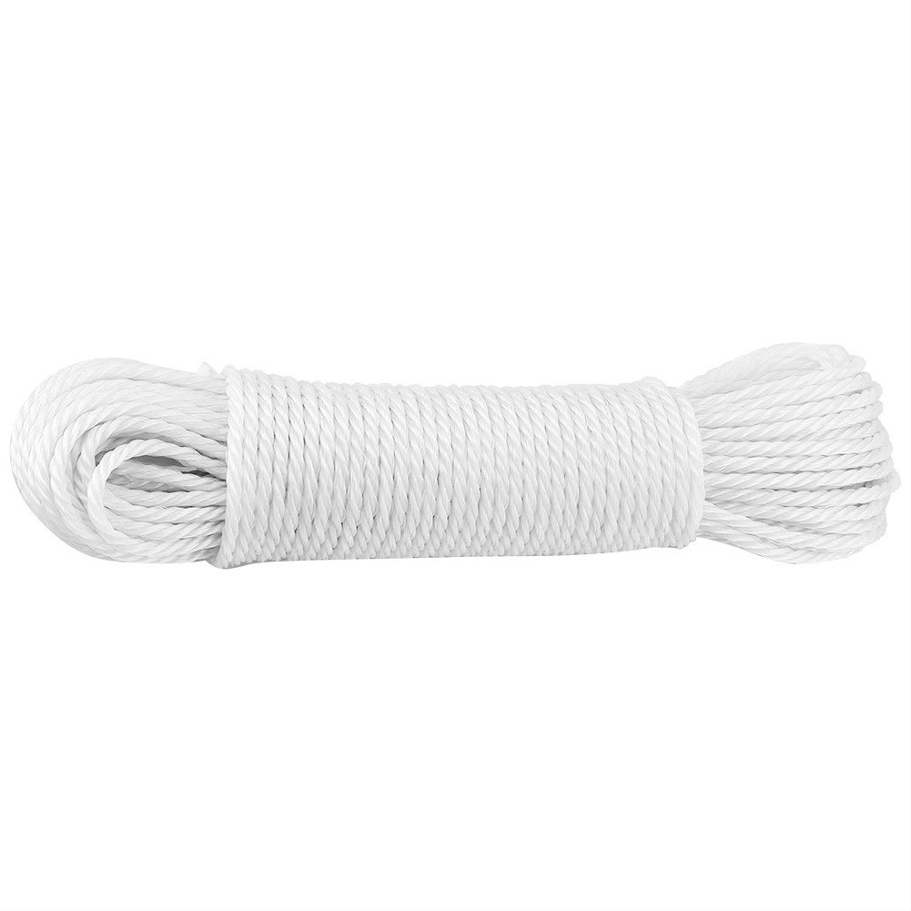 20m 1/4" Heavy Duty Braided Nylon Clothesline Rope Multi-Purpose Utility Bag