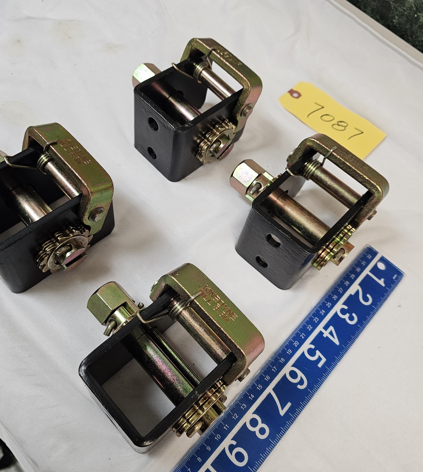 Racheting Winch Slider Set  For C Track Truck Trailer Nylon Straps Rigging