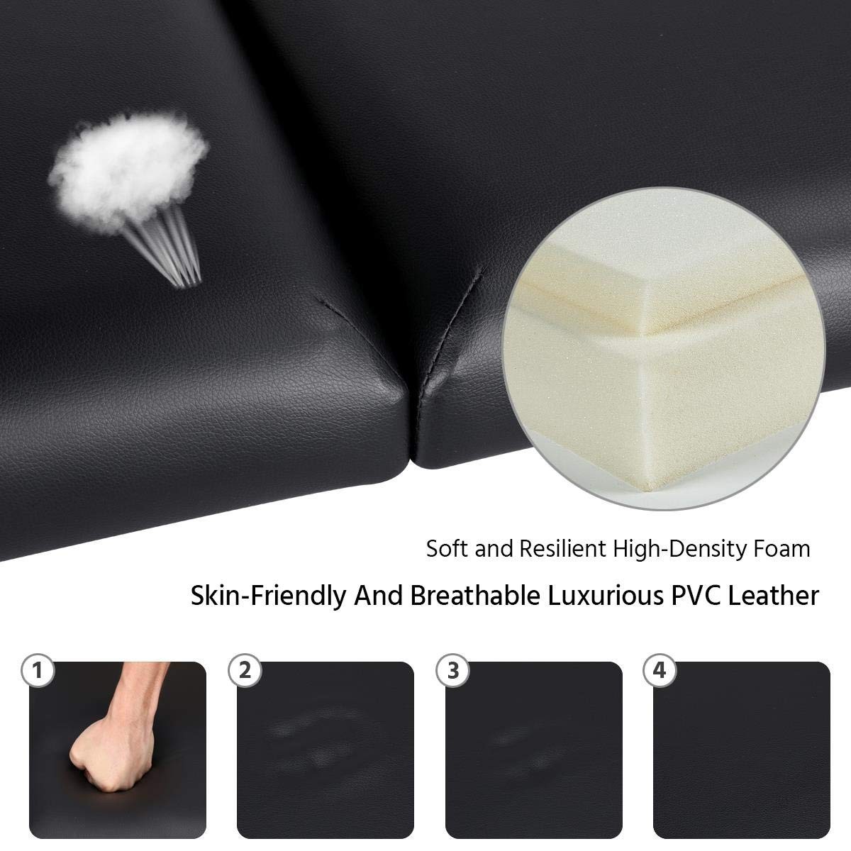 Portable Massage Table Massage Bed Spa Bed Therapy Table Collapsable Table