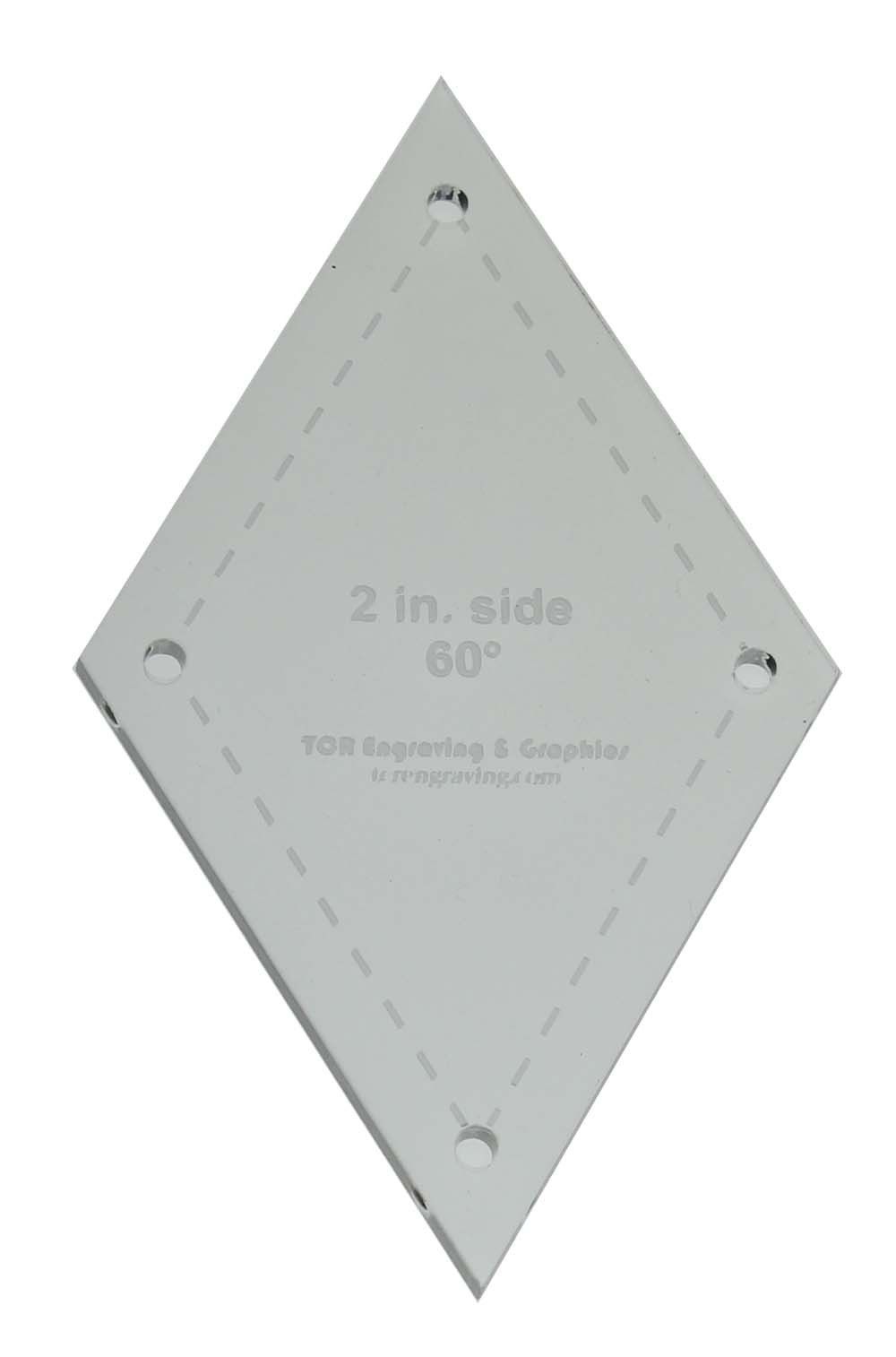 Patchwork Triangle 3 pc set Templates Acrylic 1/8" Quilting/Sew