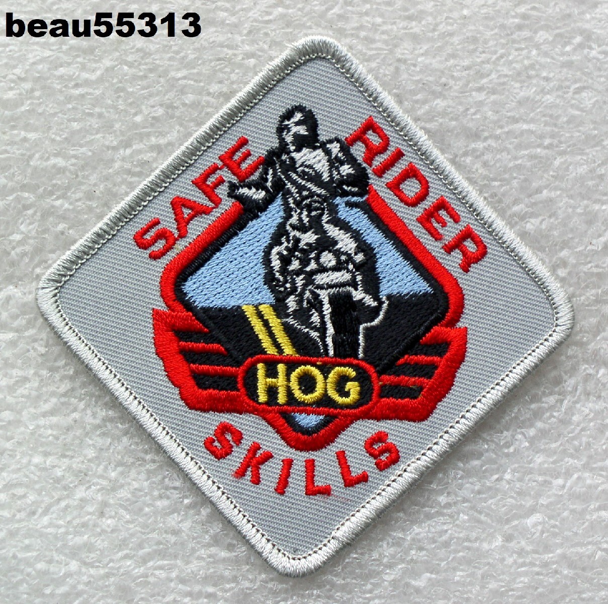⭐HARLEY DAVIDSON OWNERS GROUP HOG "SAFE RIDER SKILLS" VEST JACKET PATCH