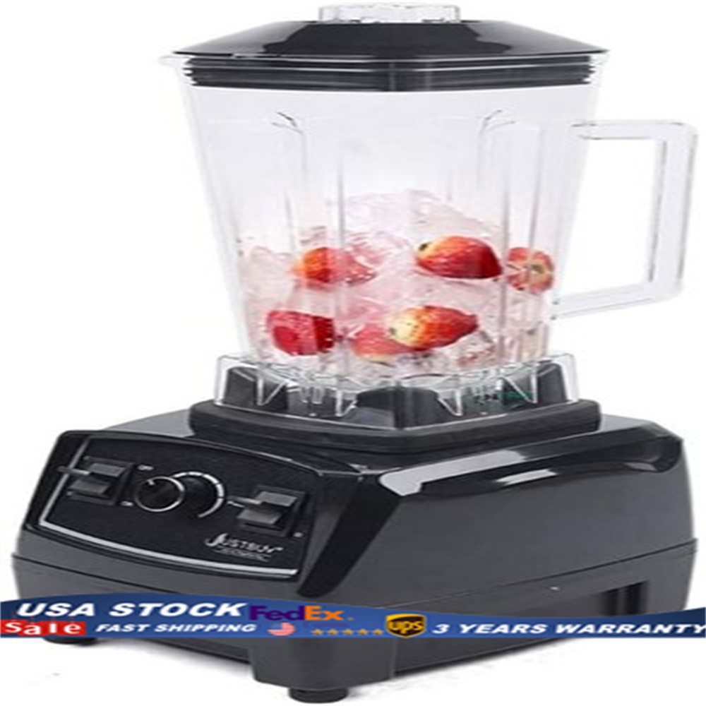 Heavy Duty Commercial Grade Countertop Blender with 8-Cup Glass Jar, Black 2200W