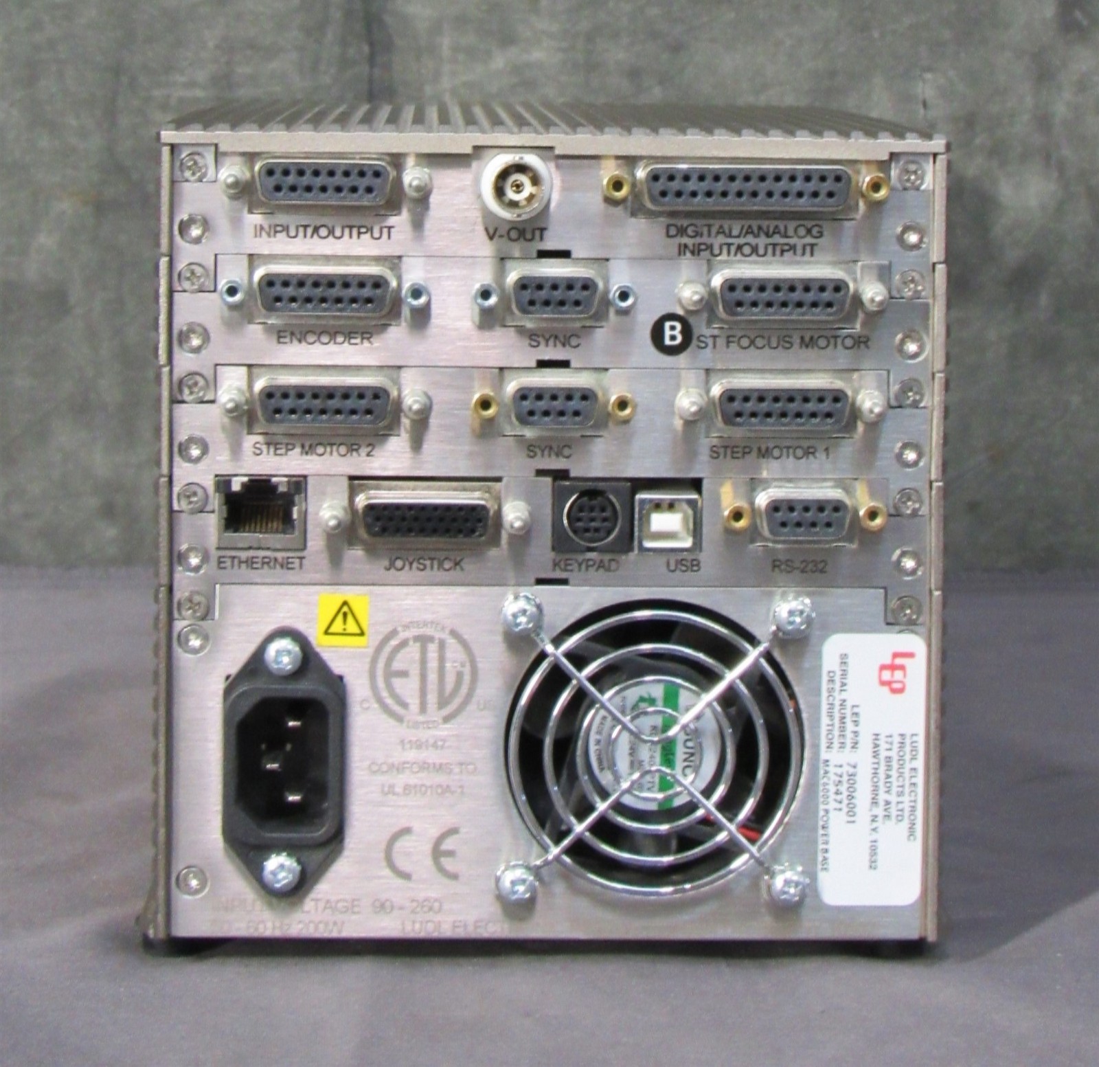 LEP LUDL MAC 6000/MAC6000 Microscope Automation Controller; Loaded, WARRANTED