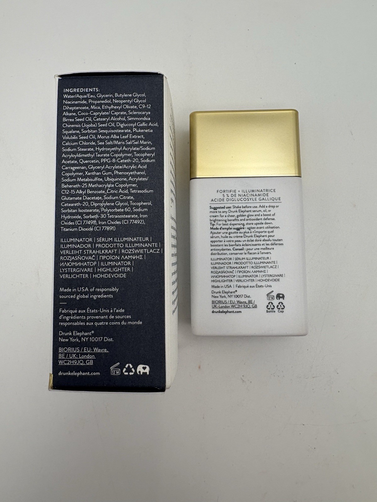 Drunk Elephant B-Goldi Bright Drops Niacinamide Gallic Acid Face Brightener 30ml