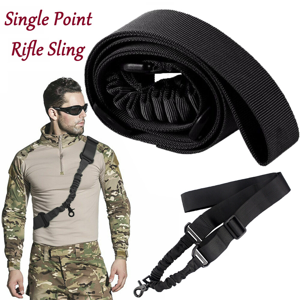 Single One Point Rifle Sling Tactical Gun Strap Adjustable Tactical Accessories