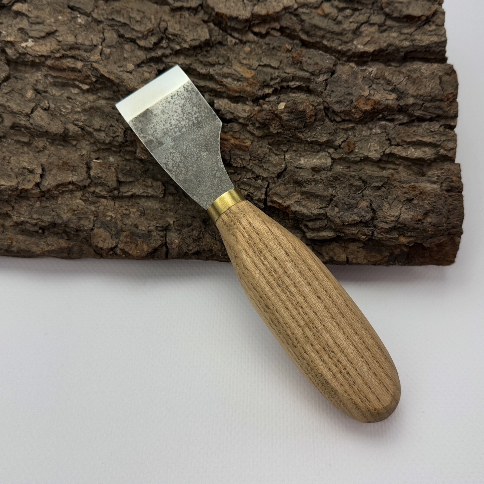 Hand-Forged Straight Leather Skiving Knife – Sharpened Tool for Leathercraft.