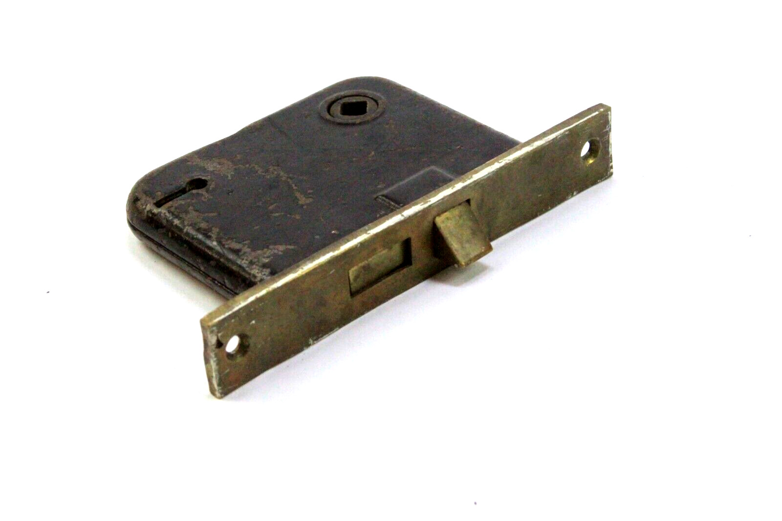 Vintage Antique Mortise Lock Door Hardware Salvage Deadbolt Old Worn Out 5" 9/16
