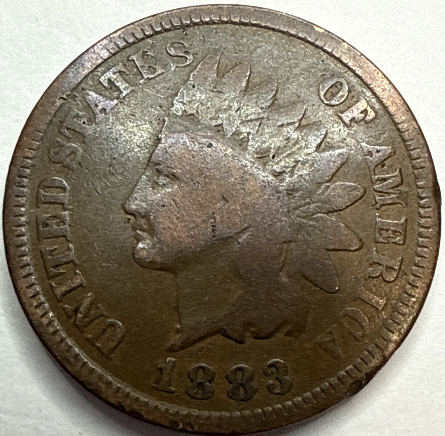 1883 Indian Head Cent Good Or Better (One Coin) Images Provided Are Examples