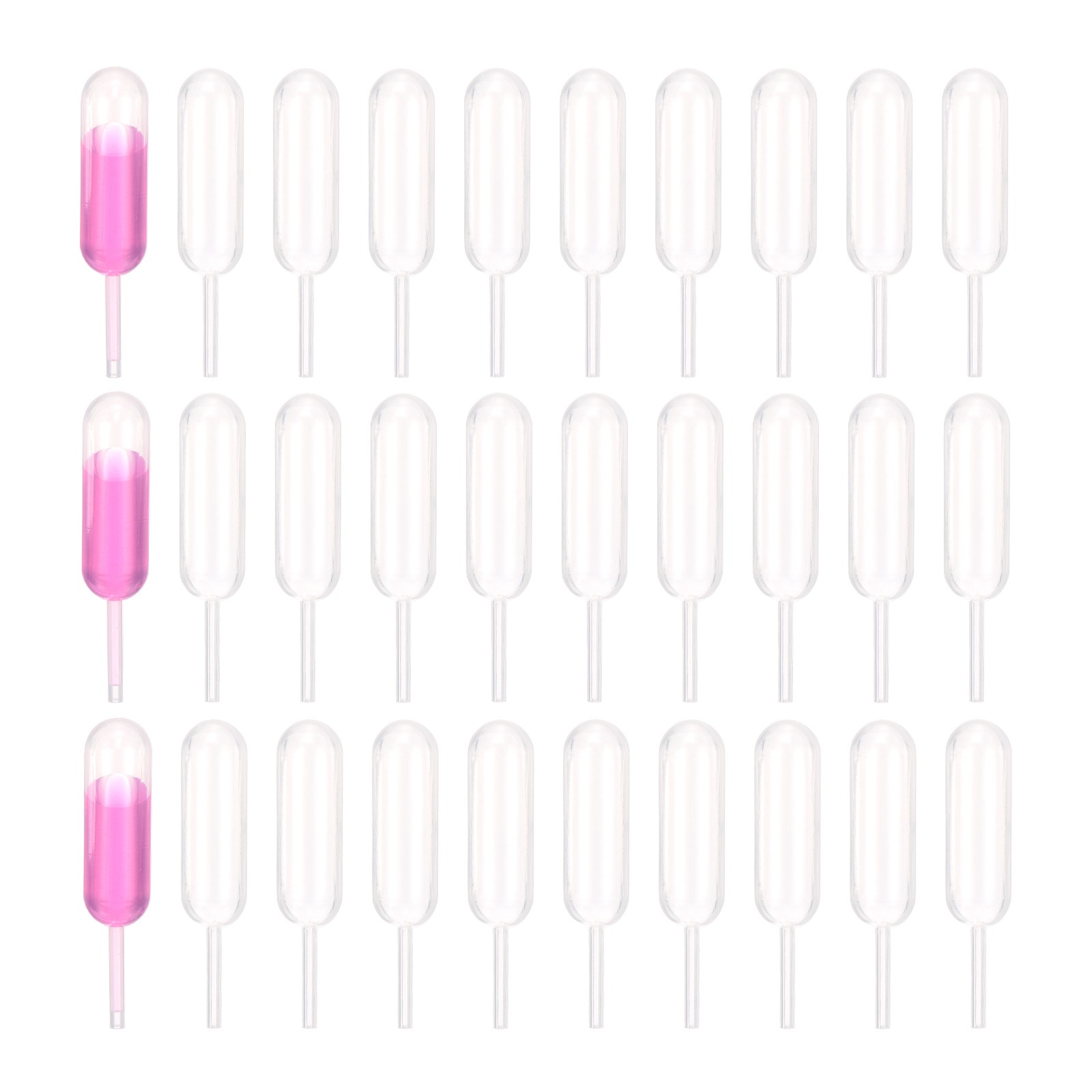 Cupcakes Pipettes, 50 Pcs 4ml Dessert Pipettes, Clear, Dropper Shape