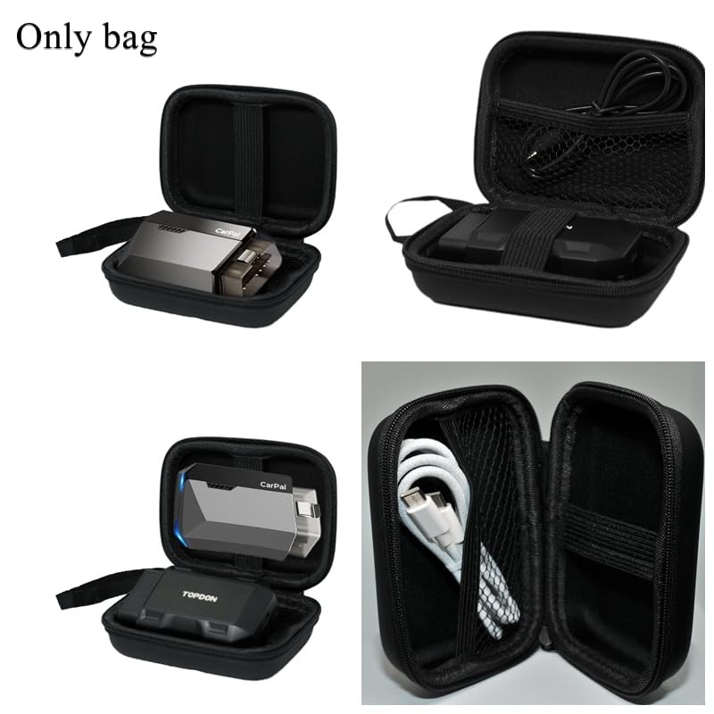 Topdon Scanner case Bluetooth OBD2 Car Scan Tool Code Box+No Cable, black