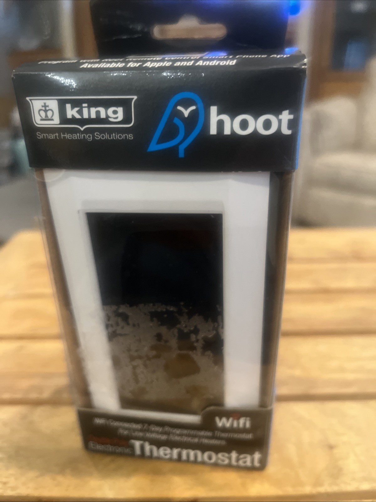 KING ELECTRIC Thermostat, Hoot Wifi Dp 240V 16A White K902-W