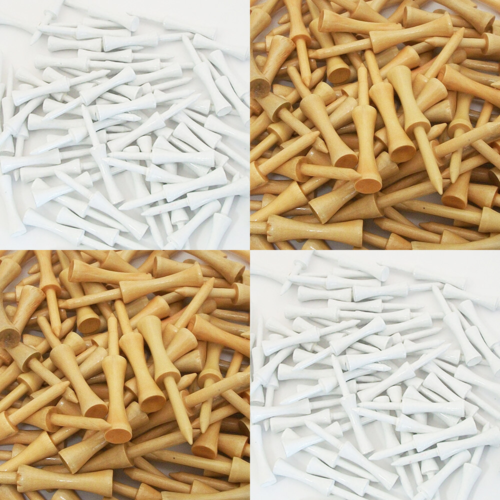NEW Zero Friction Golf Wood Step Tees Choose Quantity, Color & Length