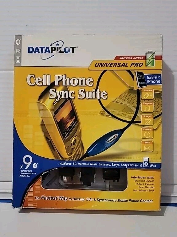 Cell Phone Sync Suite by DATAPILOT for Windows CD-ROM (New Open Box)
