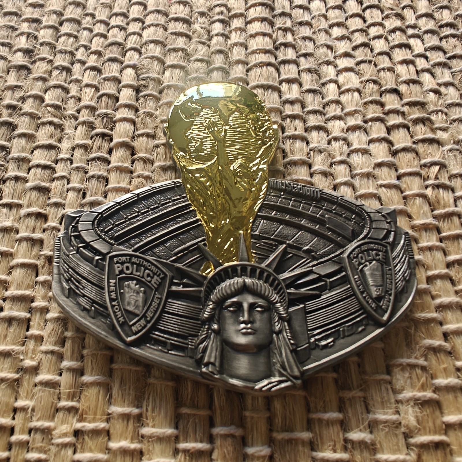 Port Authority Police Dept. Of NY & NJ 2026 3.5" Fifa World Cup Stadium Coin