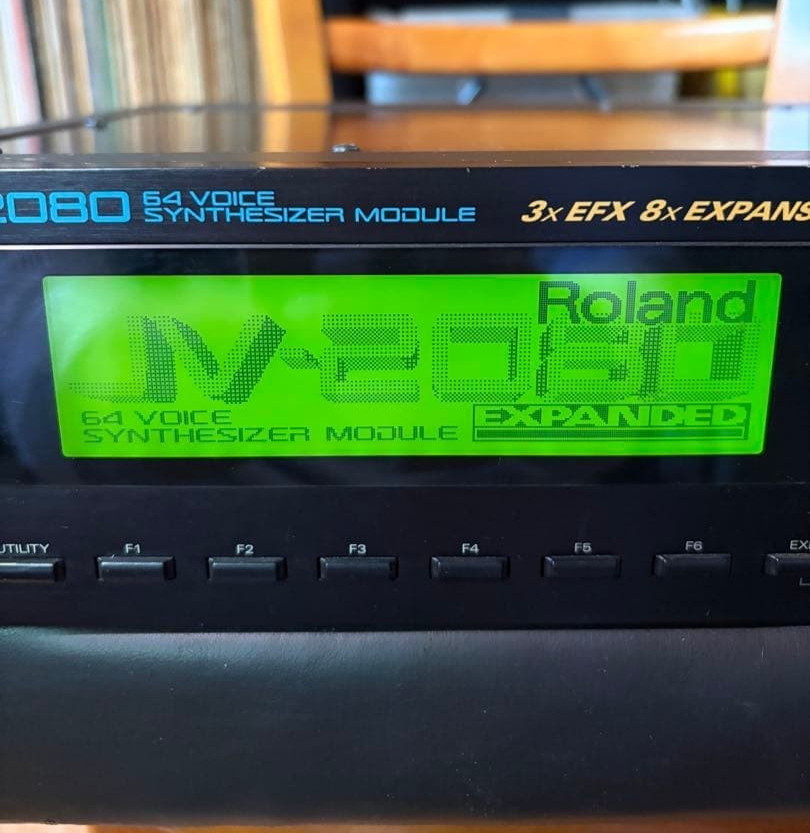 Roland JV-2080 Synth Module Rack LCD Excellent Tested Working from Japan