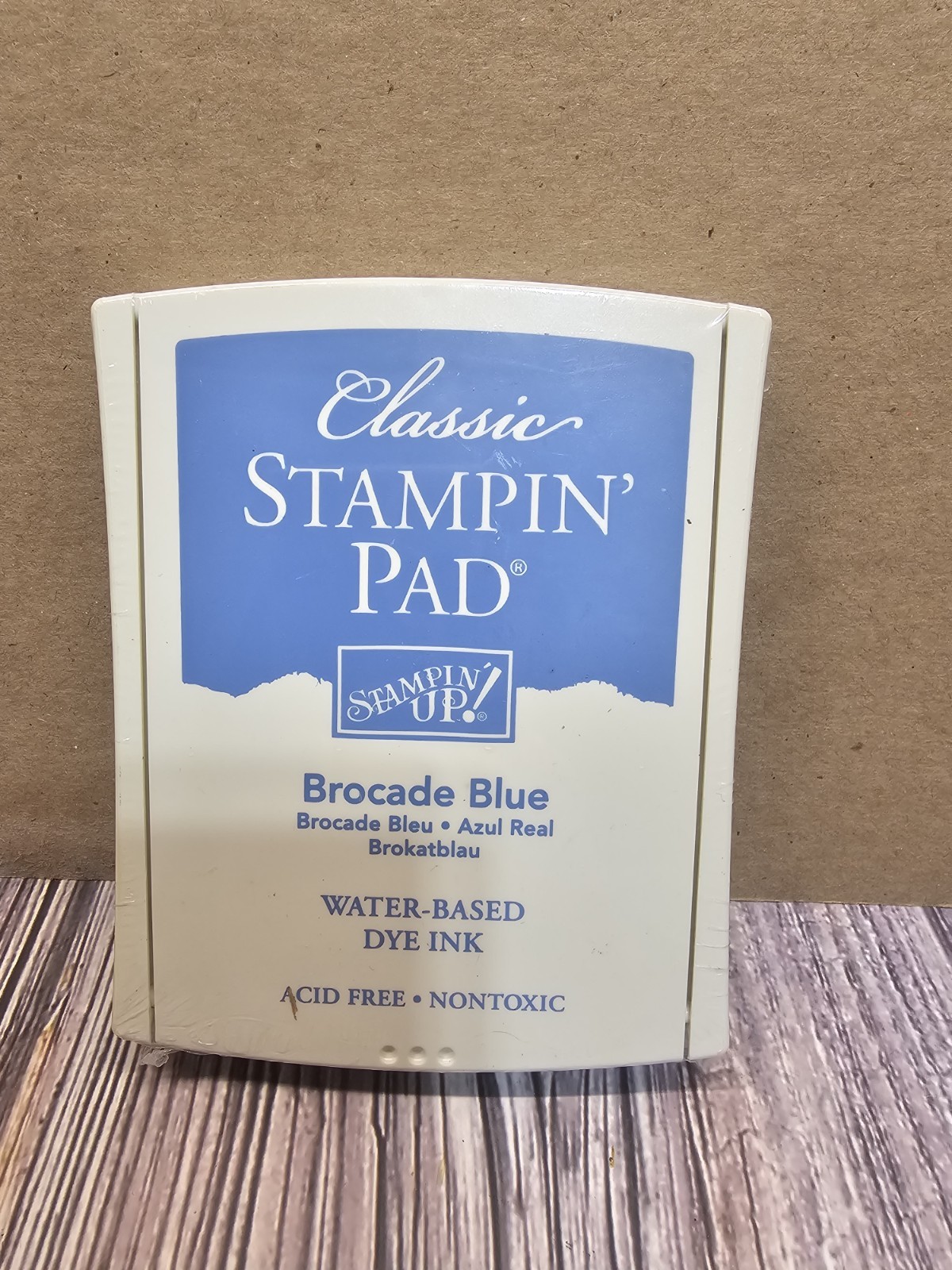 STAMPIN' UP! BROCADE BLUE Classic Ink pad NEW NEVER OPENED Water Based Ink