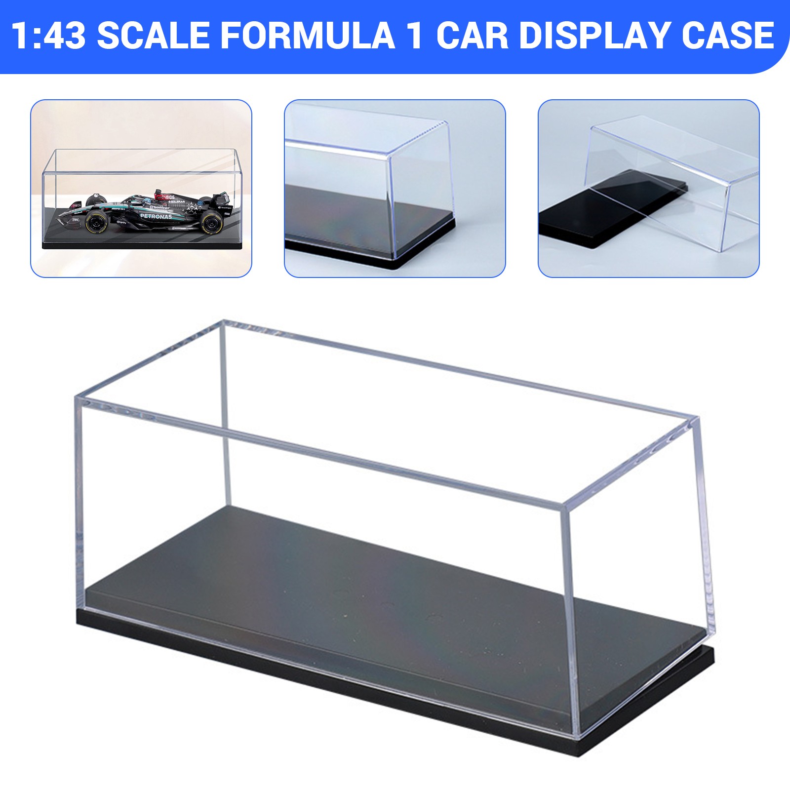 For F1 Racing Cars 1:43 Display Box Acrylic Model Car Display Box Collectible