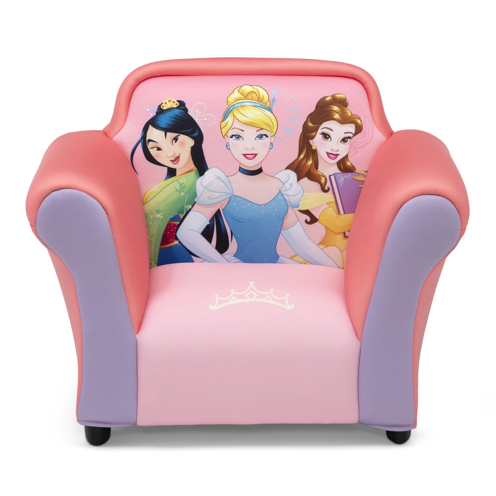 Princess Upholstered Chair with Sculpted Plastic Frame by , Pink