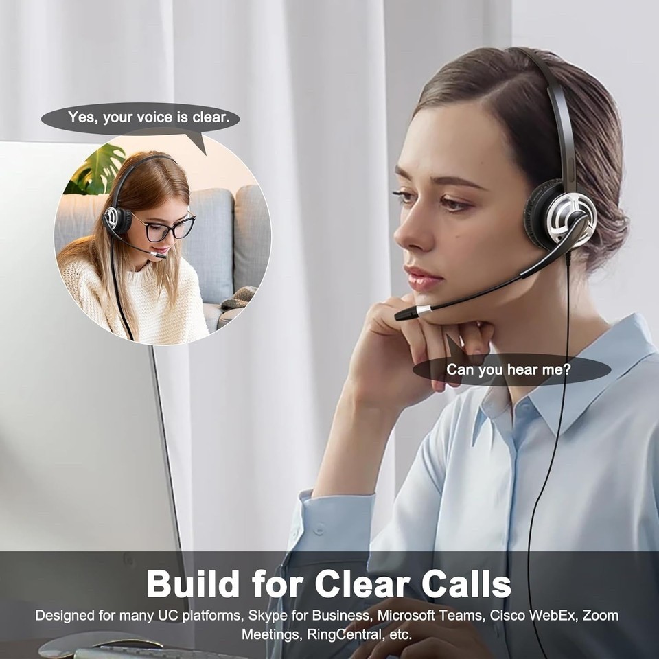 - Noise Canceling Microphone, Wired USB He