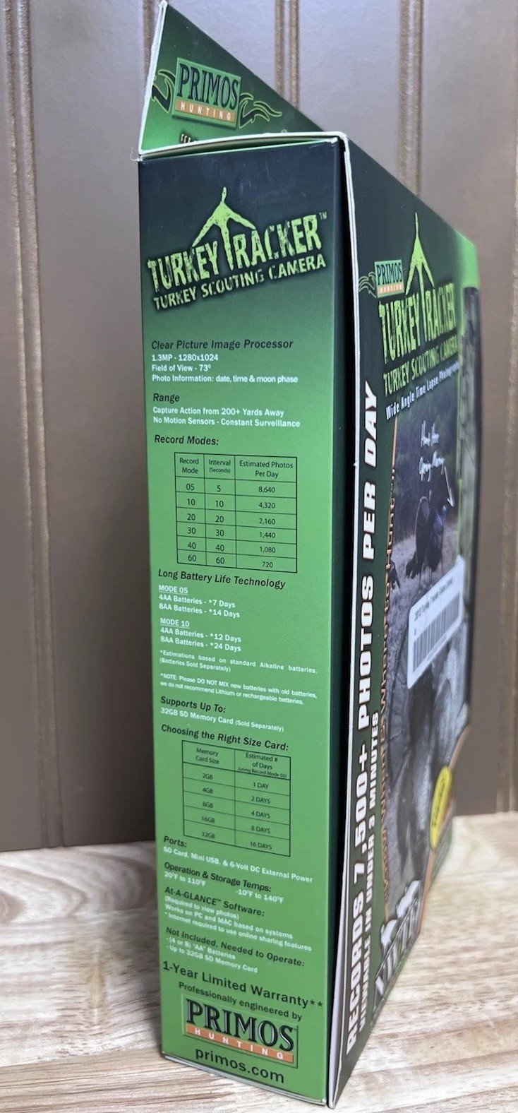 Primos Hunting TURKEY TRACKER Scouting Camera (# 63071) w/ Wide Angle Time Lapse