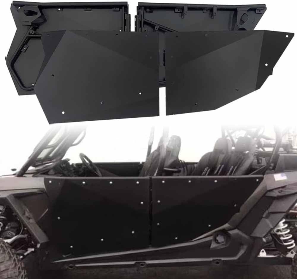 Doors for RZR XP 4 1000 2014-2023 Black Aluminum Iron Full Size