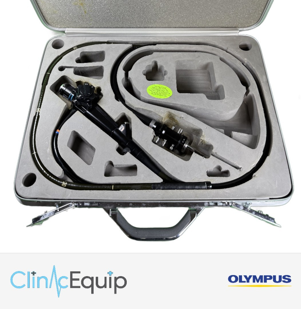Olympus CF-1T20L Fiber Flexible Gastroscope Endoscope w/ Case, Good Image
