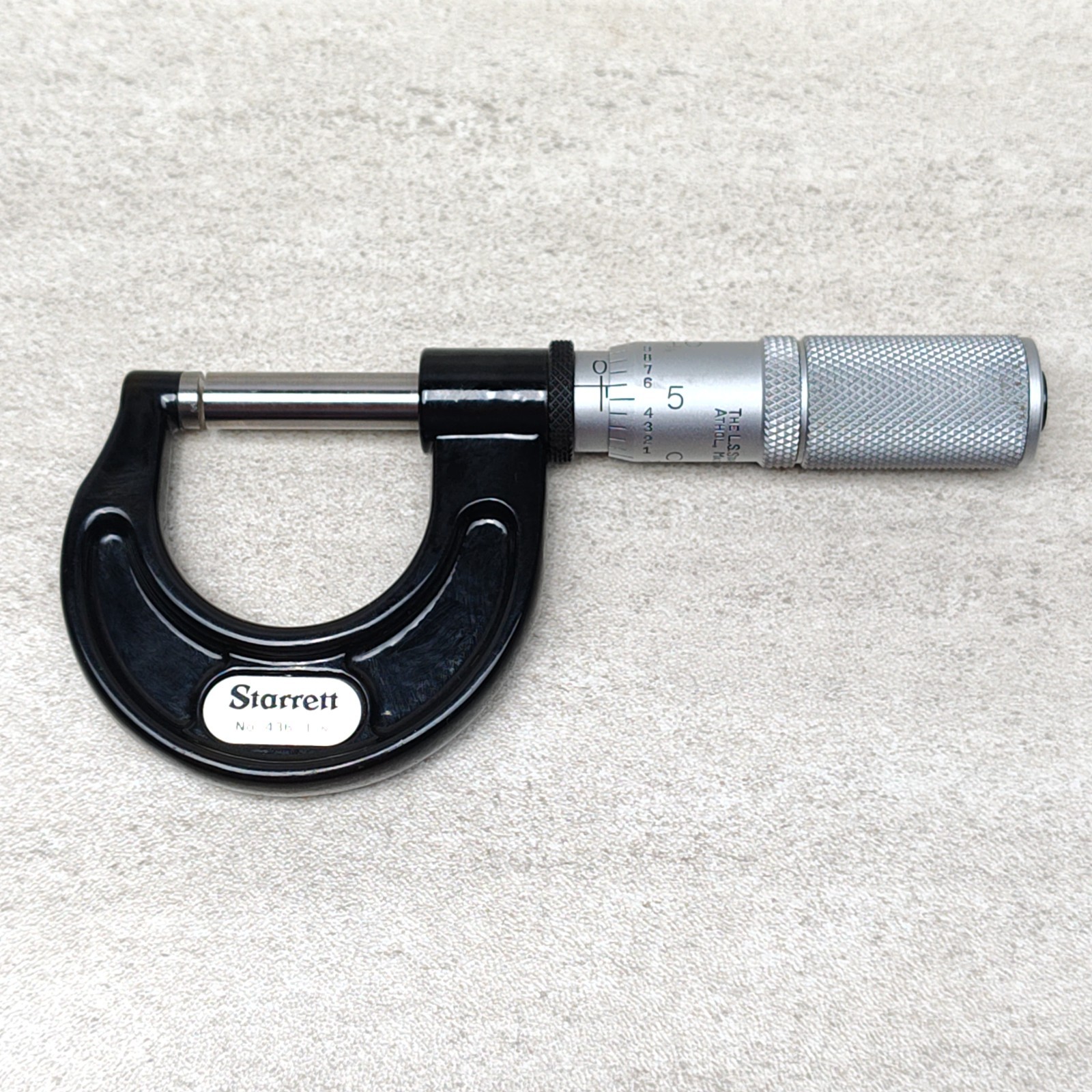 Starrett 436FL-1, 436 Outside Micrometer 0-1" Range w/ Box