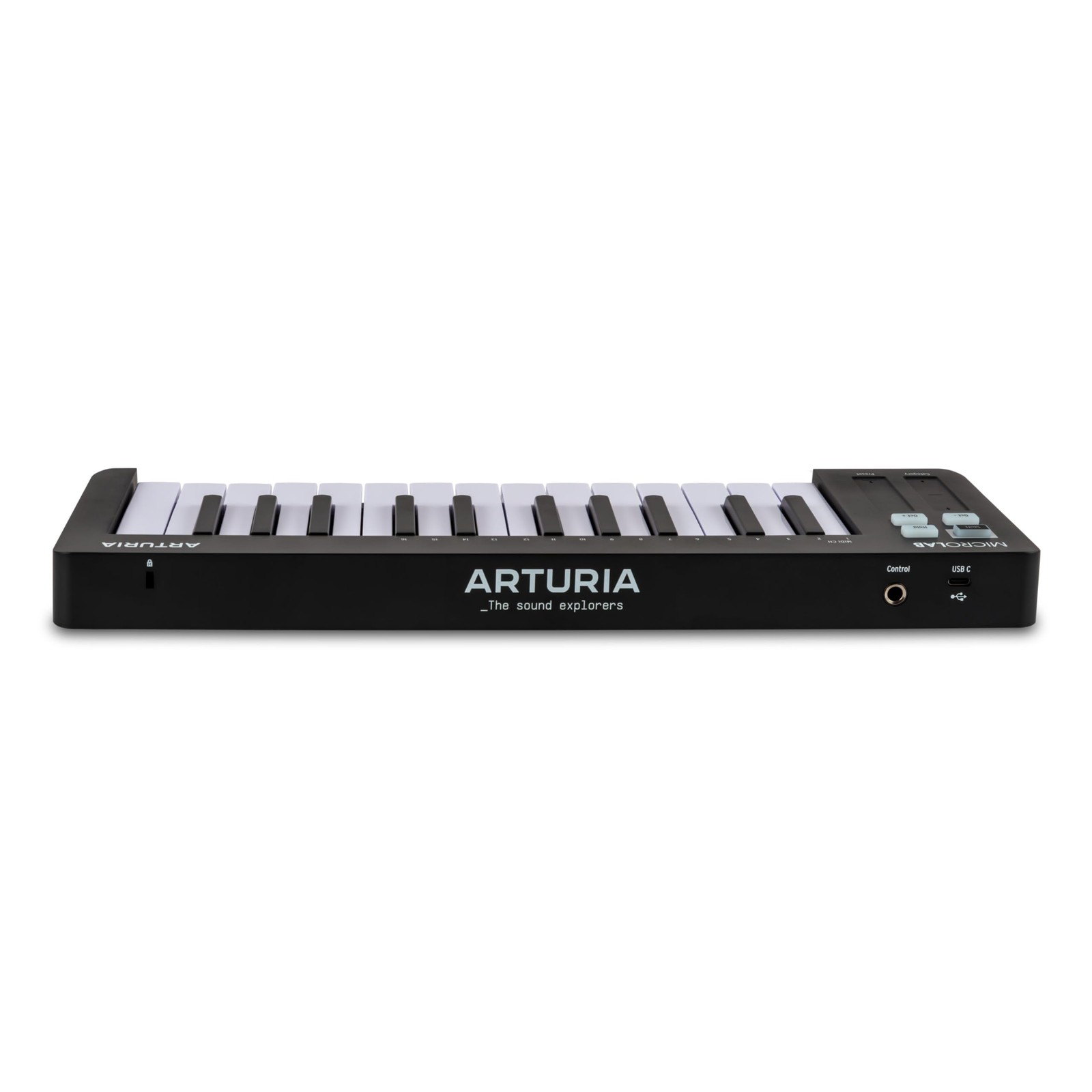 MicroLab Mk3 - Universal MIDI Controller for Music Production - Black