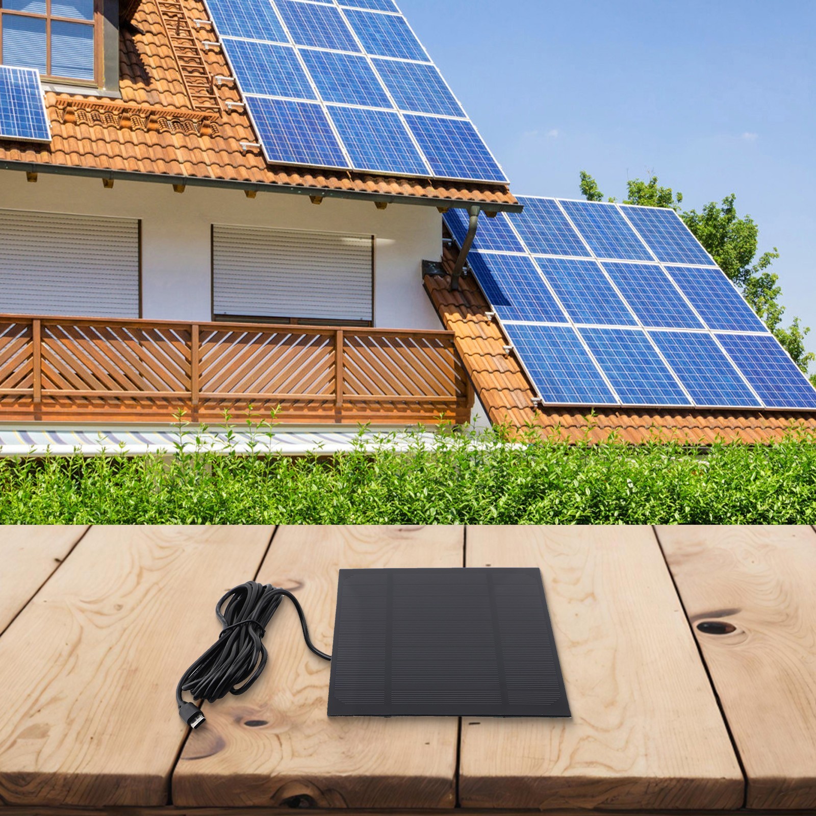 Compact 3 5W Solar Panel Charger for Type C Compatible Gadgets Outdoors