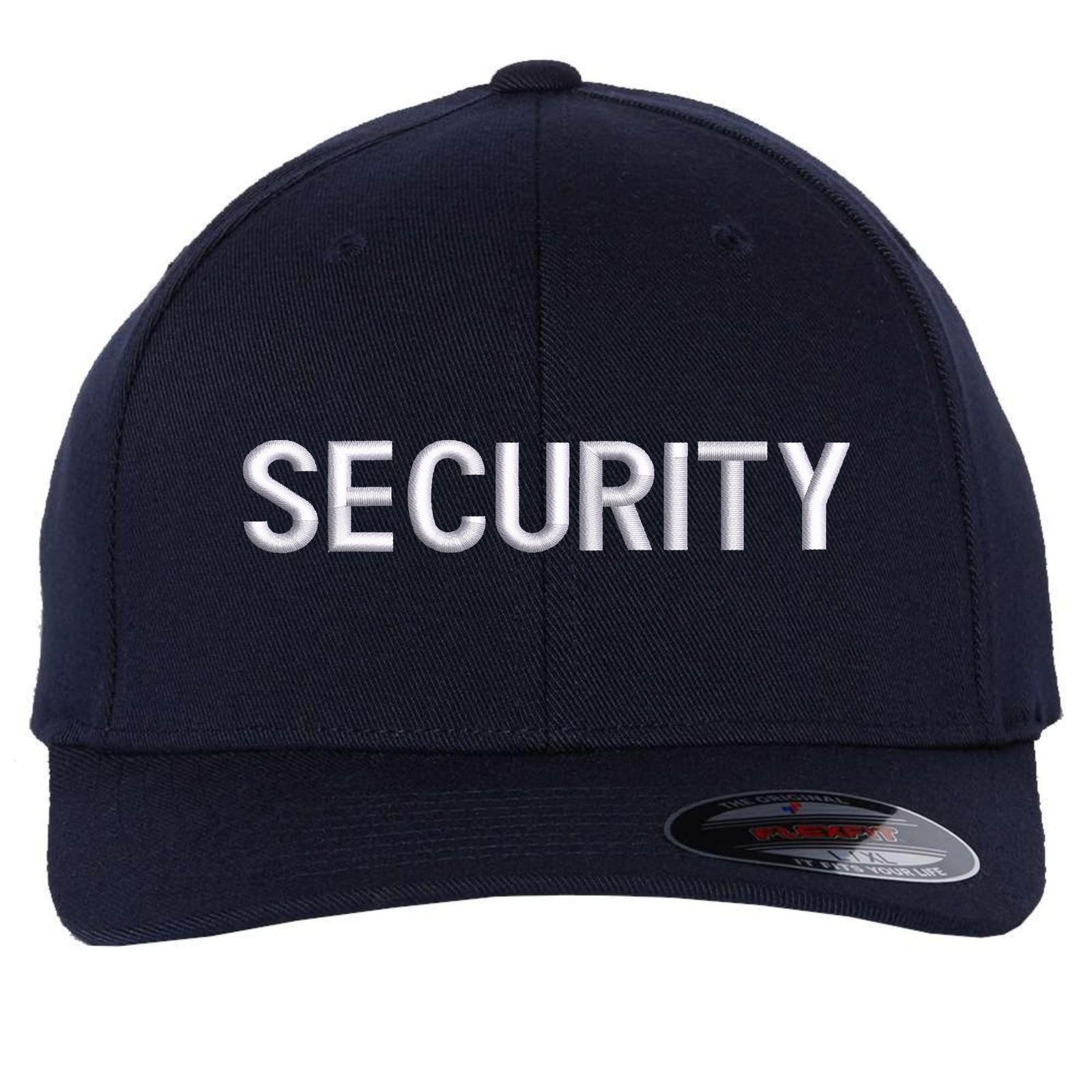 SECURITY Fitted Baseball Hat Uniform Guard Officer Pro-Formance Flexfit Cap