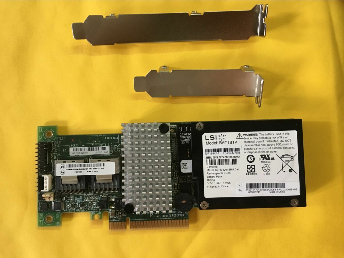 LSI 9260-8i 6GB 512MB SAS SATA RAID CONTROLLER + Battery
