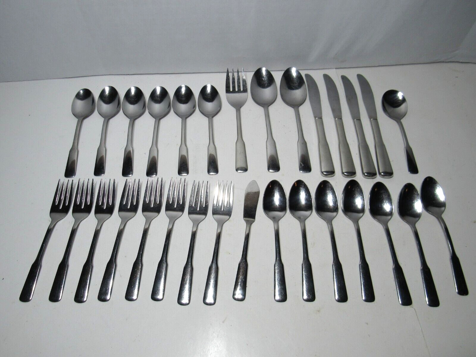 30 Piece Lot Oneida WmA Rogers American Ballad Friendship Flatware Stainless Set