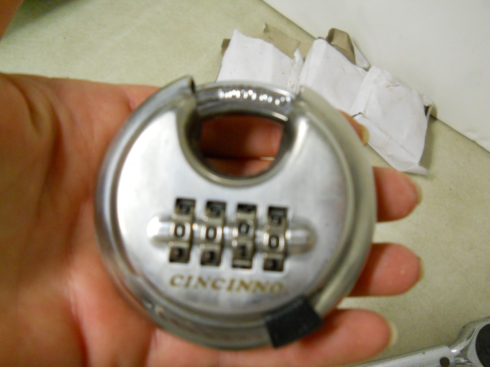 x3 Cincinno 4 Digit Combination Locks Hardened Steel Padlock