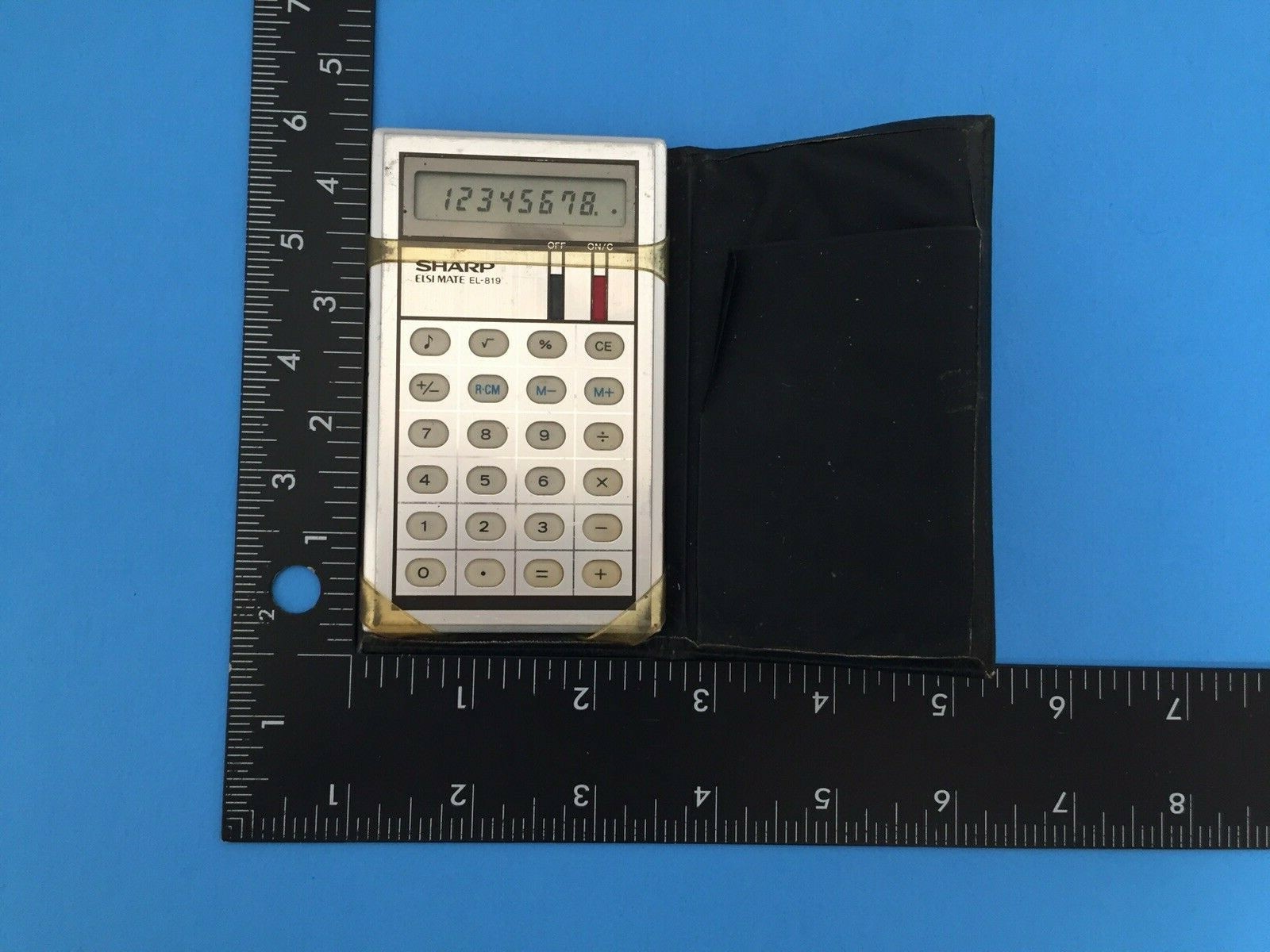 VINTAGE Sharp ELSI Mate EL-819 Calculator - With Chime Option