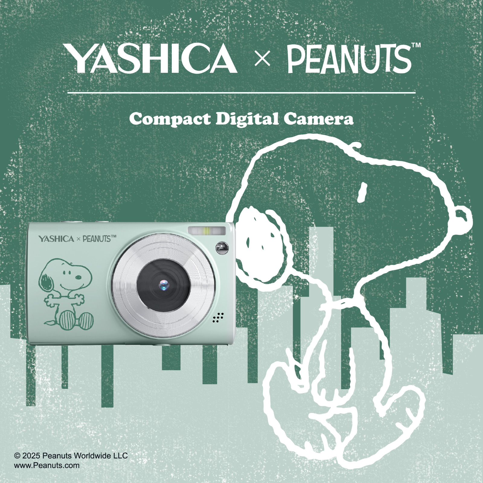 日本未発売 YASHICA × PEANUTS スヌーピー デジタルカメラ 30MP 1080P Y2K レトロ 新品