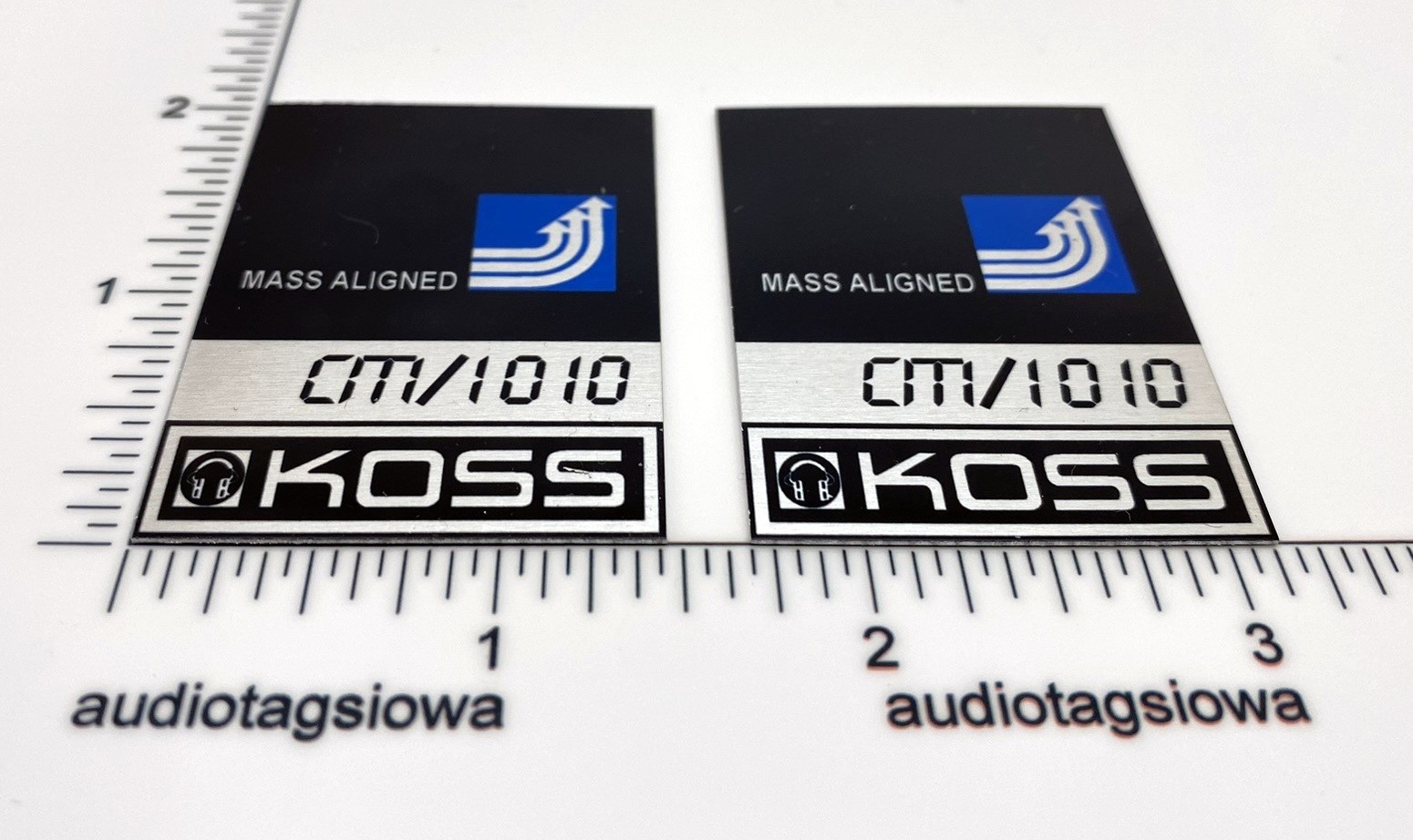 Koss CM 1010 Speaker Badge Logo Emblem Pair