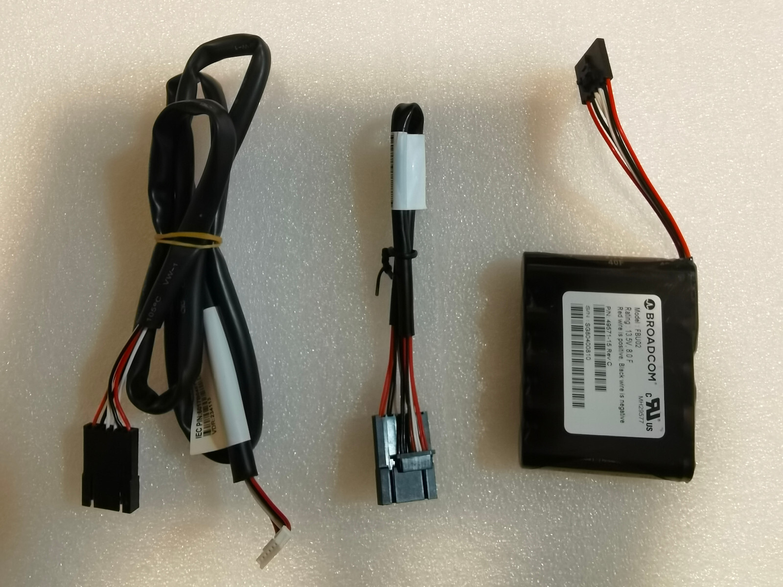 LSI Broadcom SuperCap Capacitor BBU 49571-15 Rev C 13.5V 6.4F/8.0F FBU02